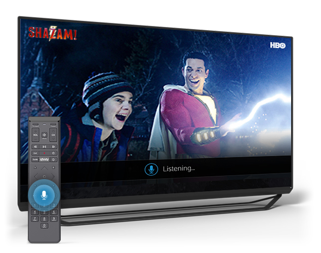 Shazam! on TV screen